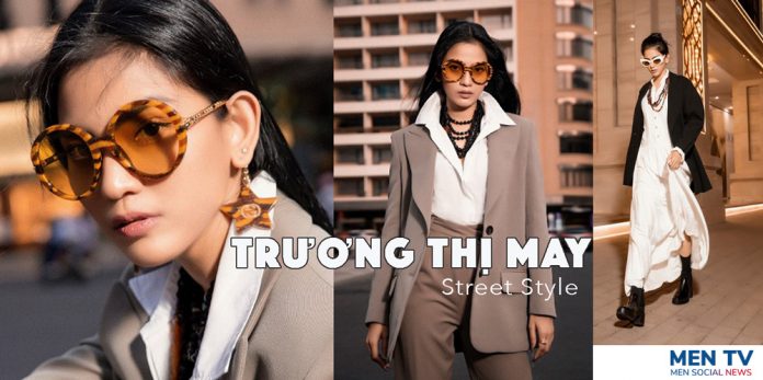 Trương Thị May gợi ý phối đồ street style với kính mát mùa hè Gucci Balenciaga