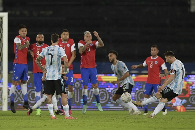 Kết quả bóng đá Argentina vs Chile