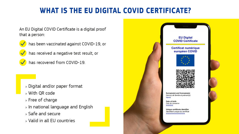 chứng chỉ covid-19, chứng chỉ kỹ thuật số covid-19, eu covid-19 digital certification