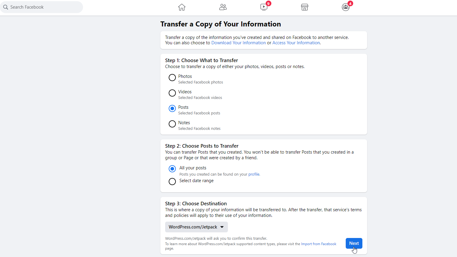 hướng dẫn facebook