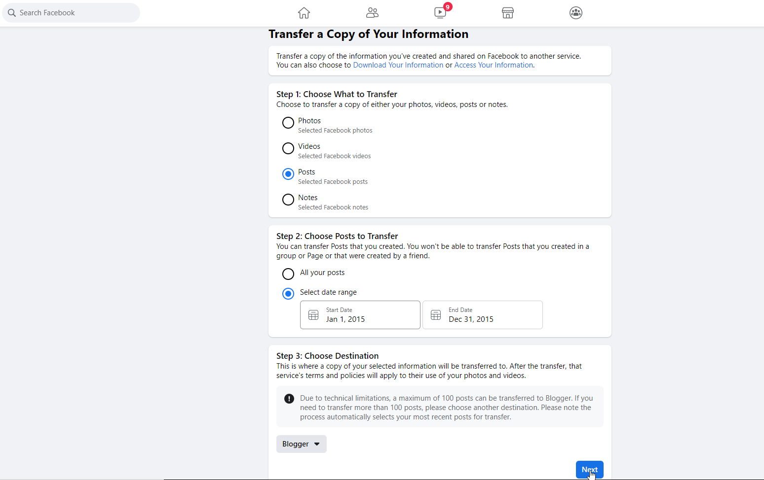 hướng dẫn facebook