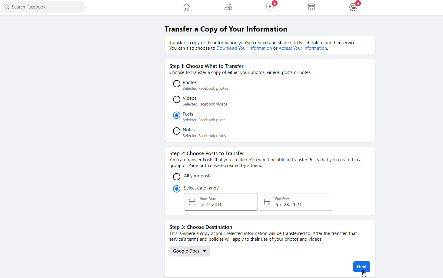 hướng dẫn facebook