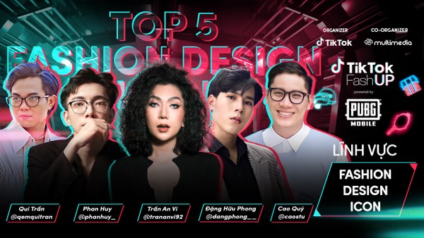 Top 5 thí sinh lĩnh vực Fashion Design Icon