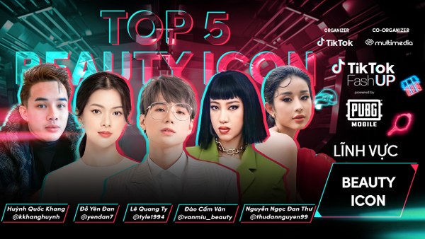 Top 5 thí sinh lĩnh vực Beauty Icon