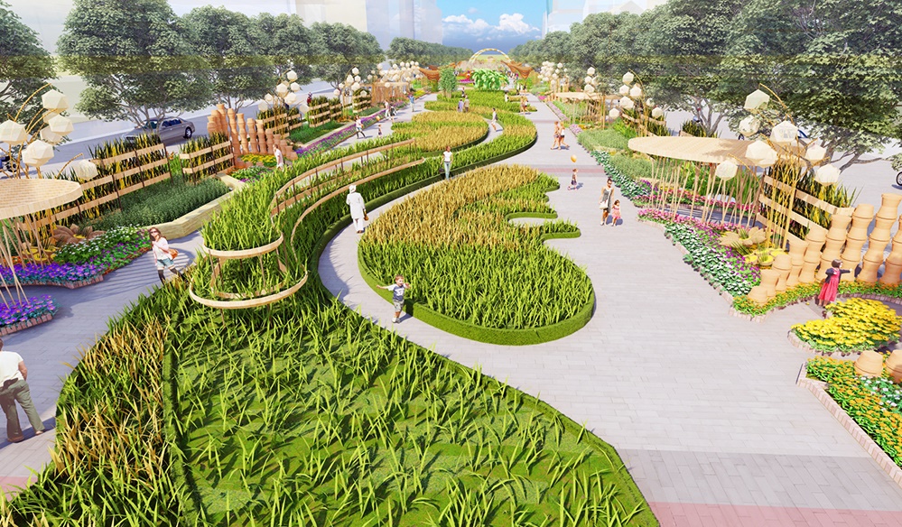 Đường hoa Nguyễn Huệ