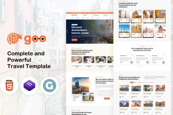 Top 6 theme web du lịch đẹp nhất
