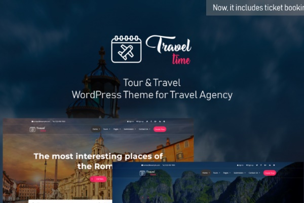 Top 6 theme web du lịch đẹp nhất