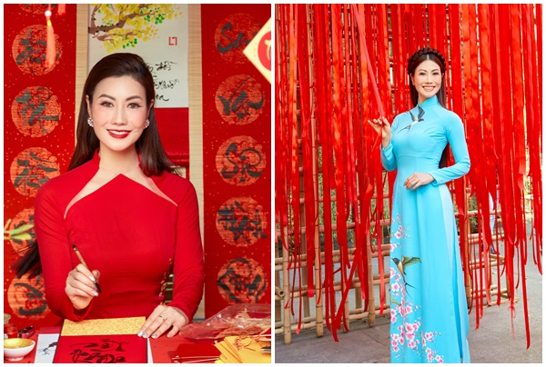 Hoa hậu Đào Ái Nhi duyên dáng với áo dài trong bộ ảnh đón xuân 2022