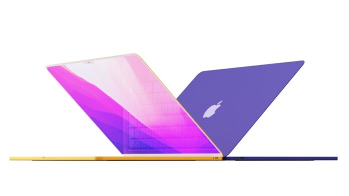 Lộ diện màu sắc MacBook Air M2