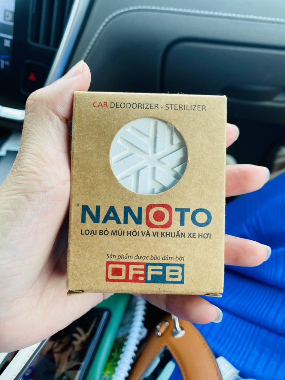 viên khử mùi ô tô, nanoto, khử mùi nanoto, offb
