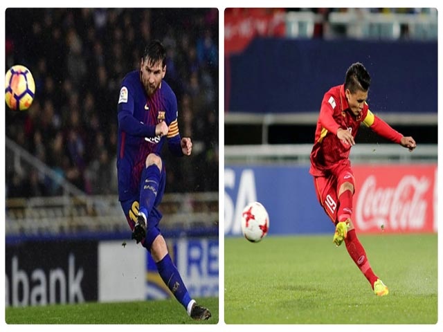 Quang Hải đối đầu Messi, Quang Hải, Messi