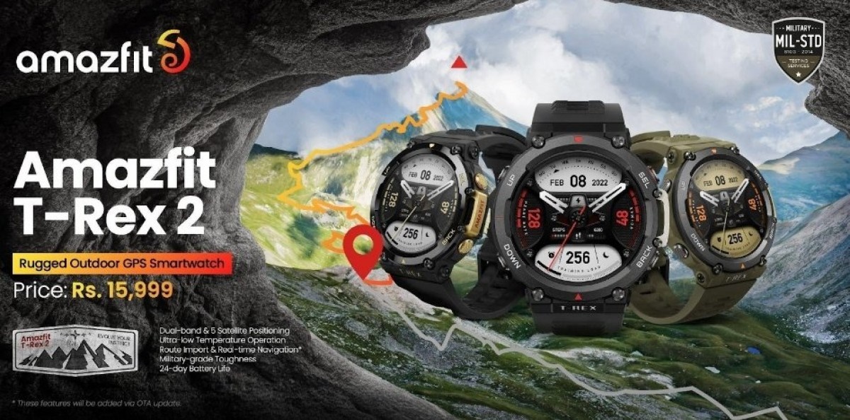 Amazfit T-Rex 2, đồng hồ thông minh, smartwatch Amazfit 
