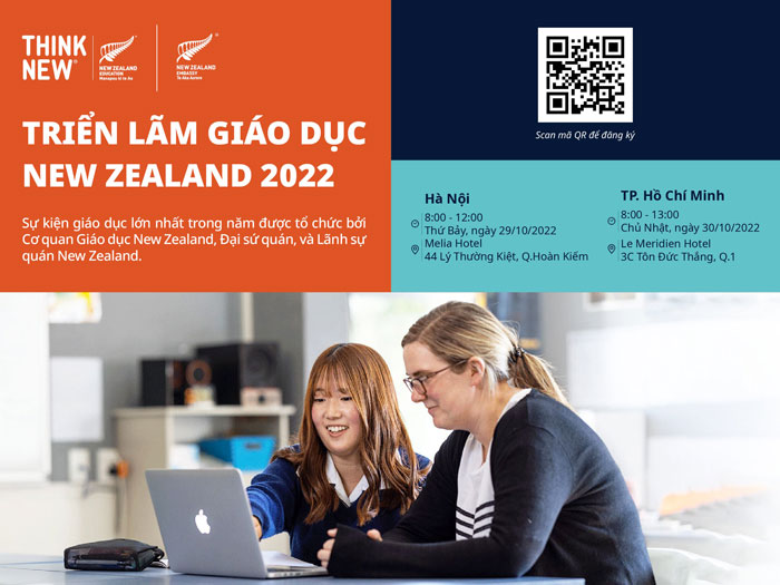 Triển lãm Giáo dục New Zealand 2022 trở lại với một loạt học bổng cho học sinh Việt Nam