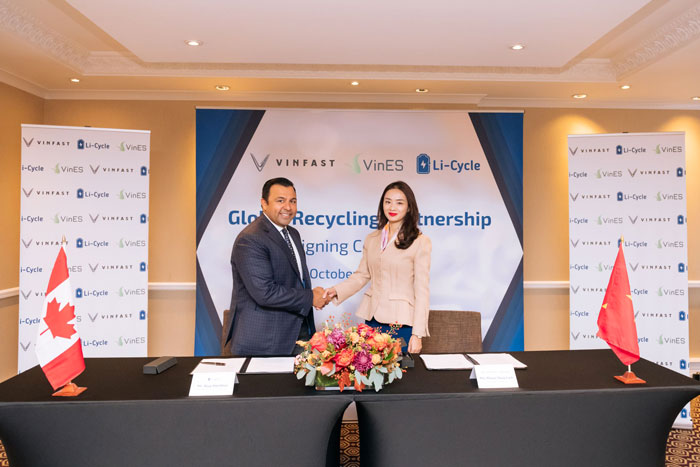 VinES hợp tác Li-Cycle