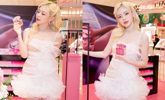 Liz Kim Cương khoe dáng búp bê