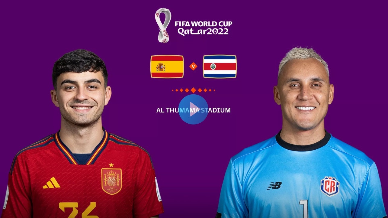 Trực tiếp bóng đá Tây Ban Nha vs Costa Rica 23h, 23/11: Tiệc tấn công