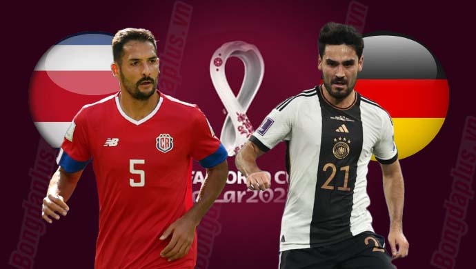 Đội hình xuất phát Costa Rica vs Đức