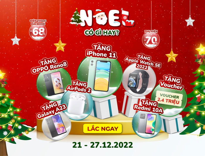 24hStore tung ưu đãi lớn dịp Giáng sinh