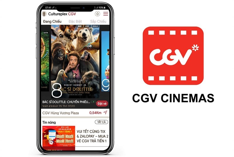 Đặt vé CGV online, đặt vé CGV bằng CGV Cinemas