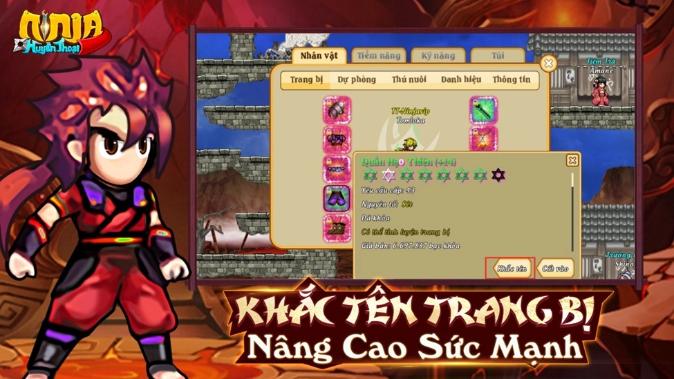 Ninja Huyền Thoại, game nhập vai, game