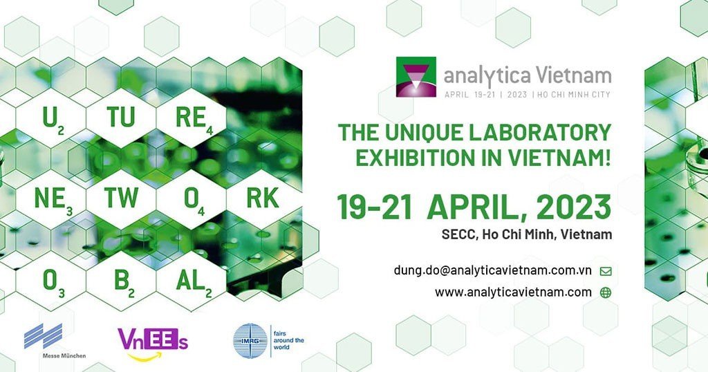 gian hàng xanh hane, triển lãm Analytica Vietnam 2023