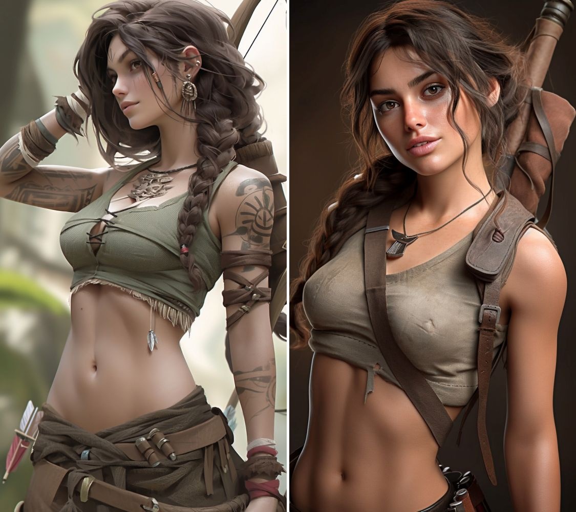 Lala Croft, Tomb Raider, AI