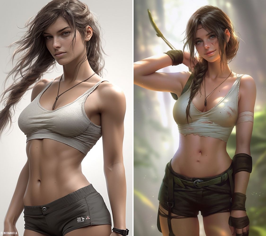 Lala Croft, Tomb Raider, AI