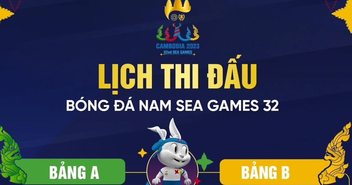 Lịch thi đấu bóng đá nam Sea Games 32: Hành trình bảo vệ huy chương vàng
