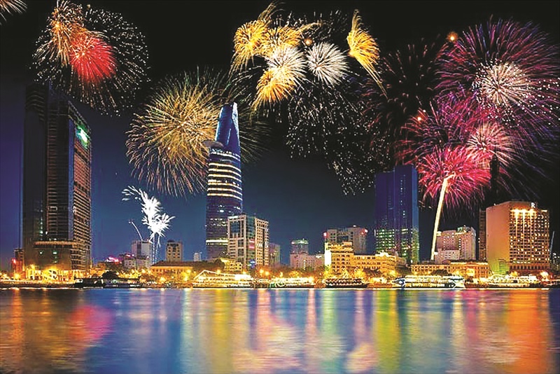Địa điểm bắn pháo hoa, Lịch bắn pháo hoa, Tết Nguyên Đán 2024, Hà Nội,TP Hồ  Chí Minh, Đà Nẵng