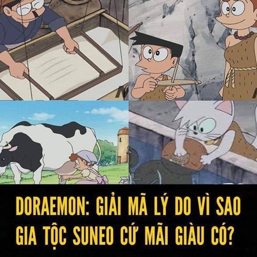 Doraemon, Suneo mỏ nhọn, Gia đình giàu có, Bí mật, Năng lực, May mắn, Bảo bối, Làm việc chăm chỉ, Tổ tiên giàu có