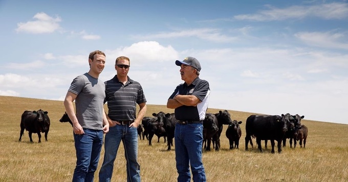 Mark Zuckerberg, Facebook, Nuôi bò, Bia, Hạt mắc ca, Thịt bò chất lượng cao, Wagyu, Angus