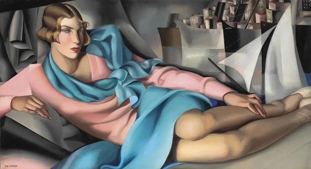 Tamara de Lempicka, Art Deco, Nữ hoàng Art Deco, Bức tranh "Autoportrait (Tamara in a Green Bugatti)"