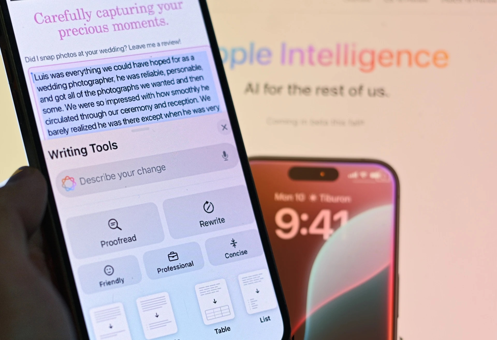 Apple Intelligence, AI di động, trí tuệ Apple