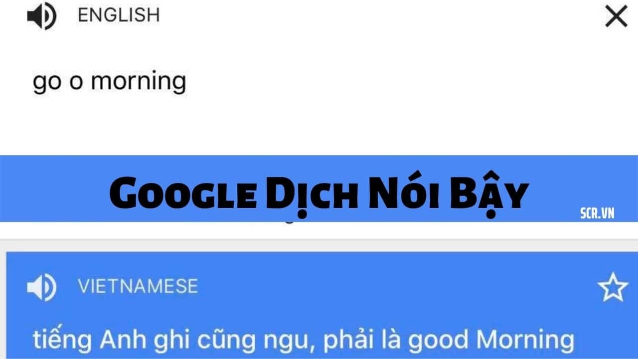 Google dịch nói bậy