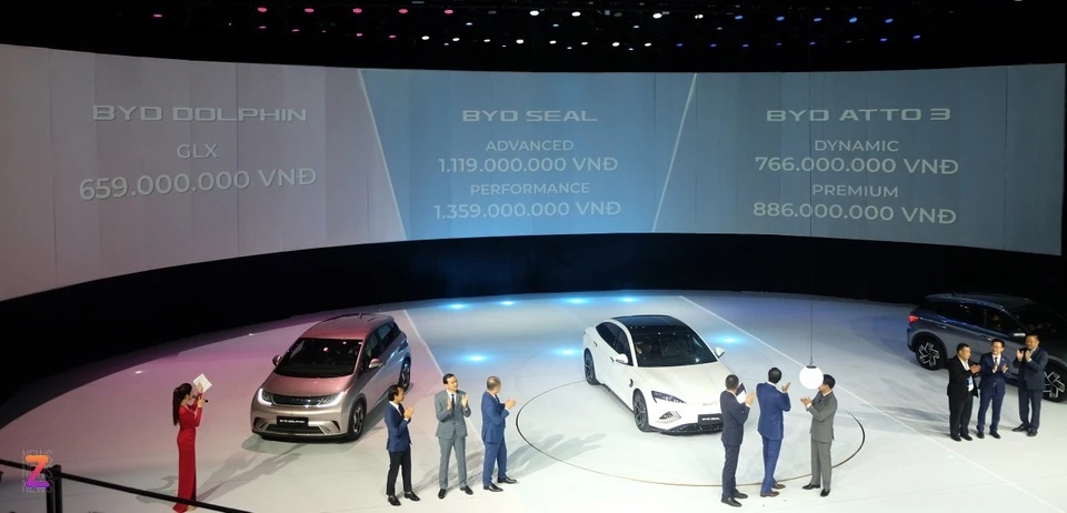 BYD, giá BYD Dolphin, Giá BYD Atto 3, Giá BYD Seal