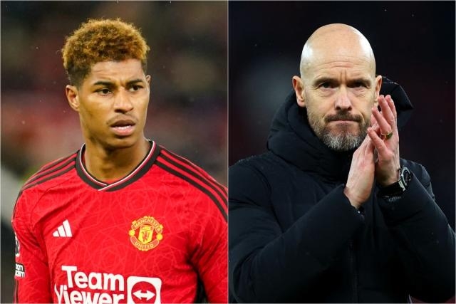 Erik ten Hag, Marcus Rashford, Alan Shearer