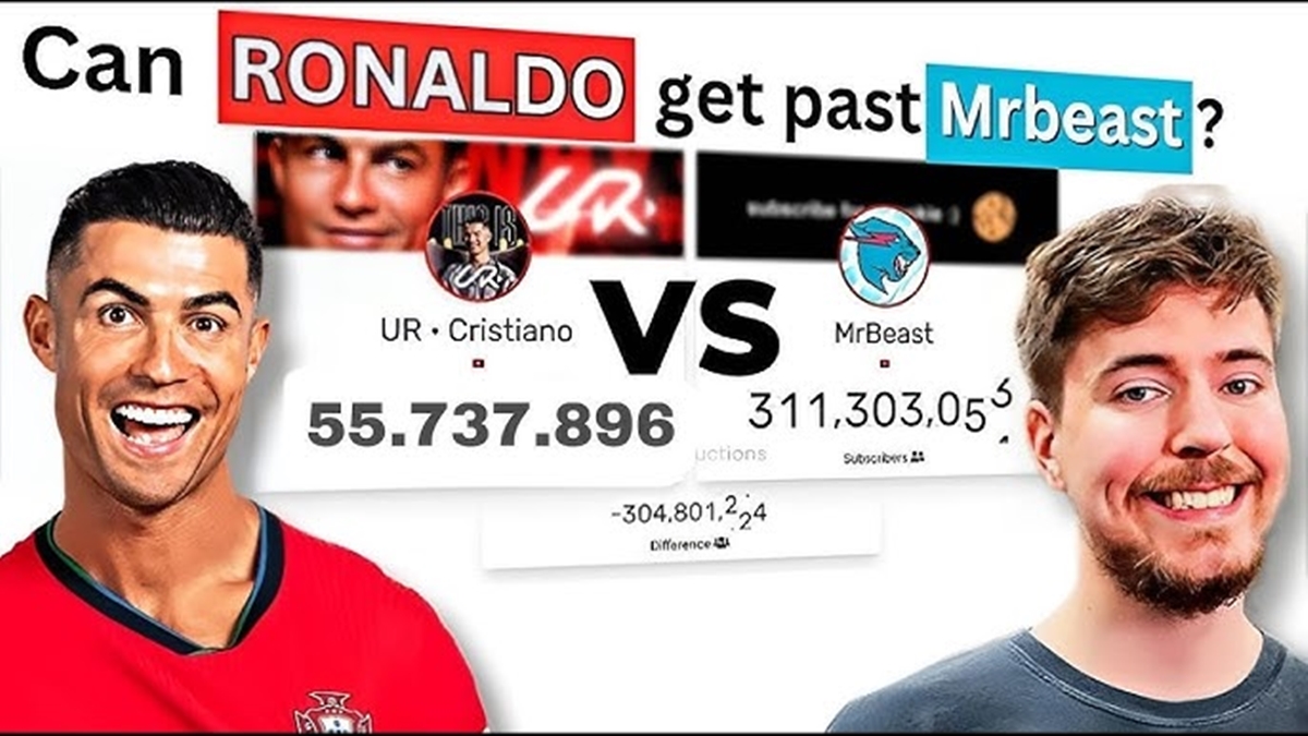 Ronaldo tuyên chiến với MrBeast