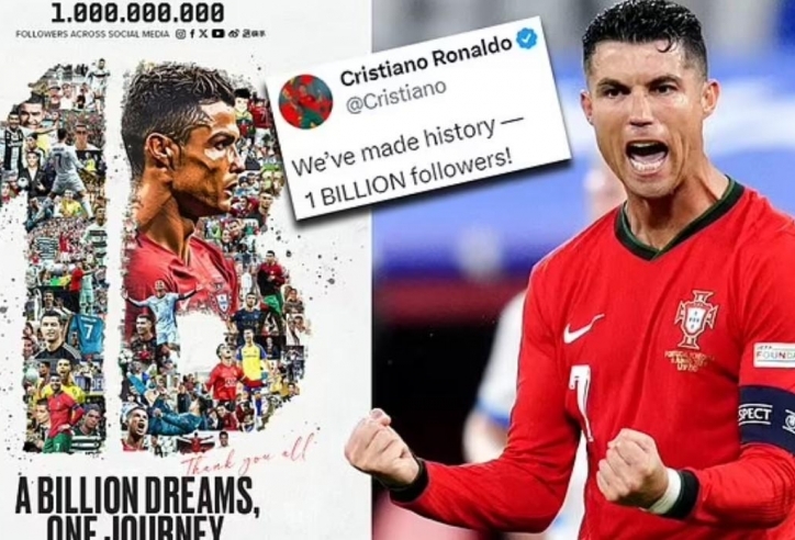 Ronaldo, 1 tỷ người theo dõi, mạng xã hội