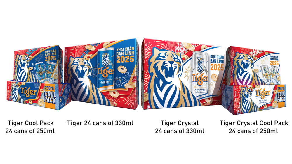 Bao bì Tết của Tiger® Beer