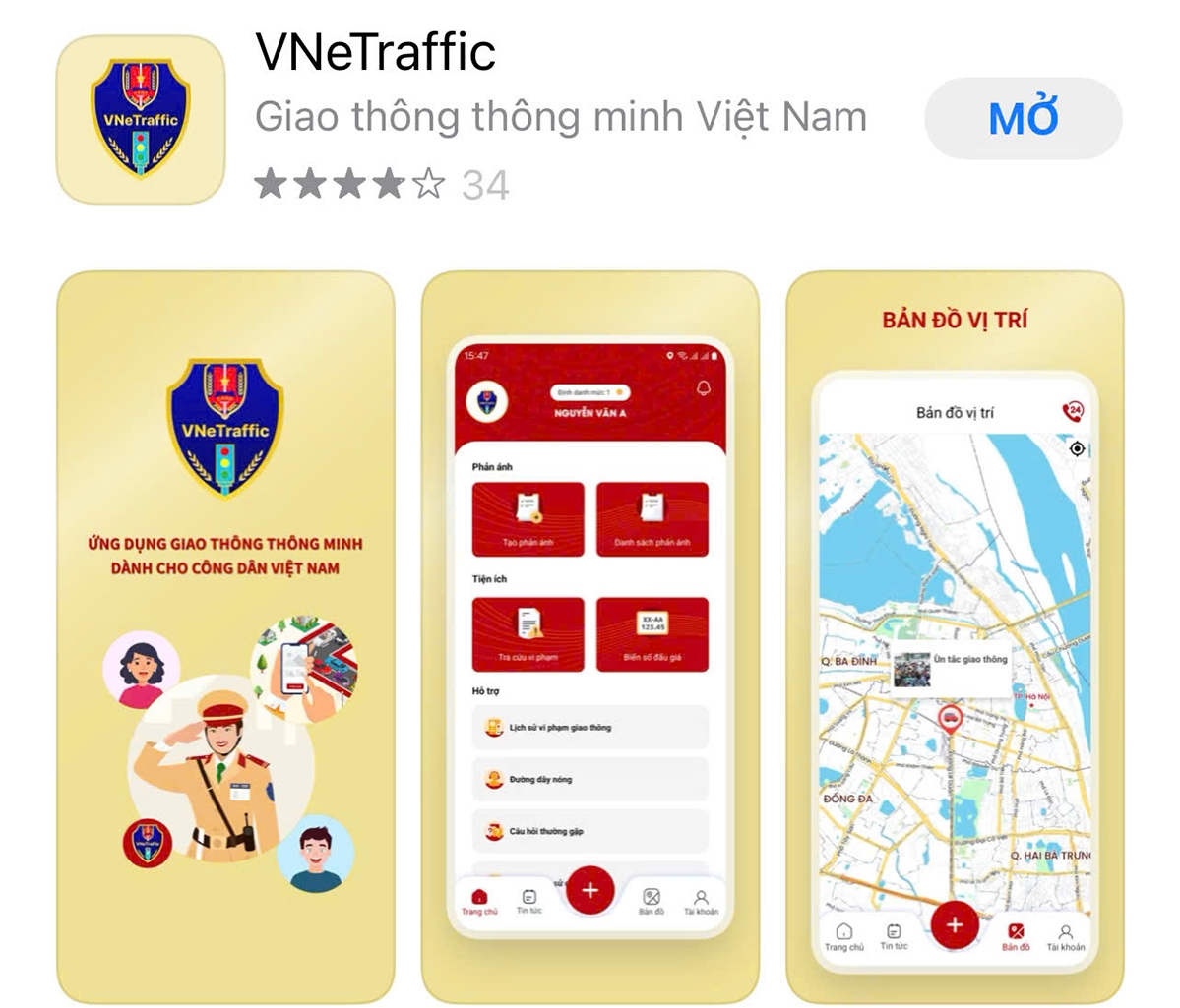 App giúp tra cứu phạt nguội