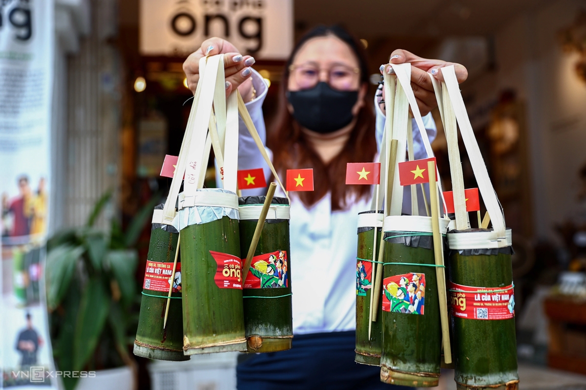 Cà phê ống tre, Cà phê lá cờ đỏ sao vàng, Cà phê độc lạ Sài Gòn, Cà phê mang đi thân thiện môi trường, Cà phê concept độc đáo