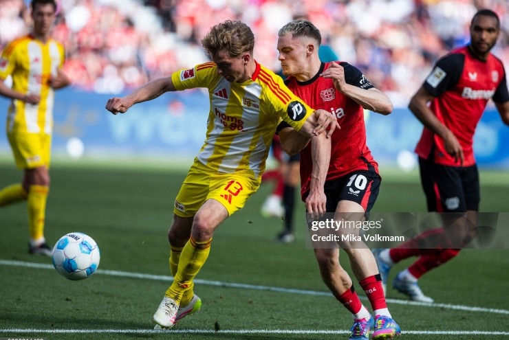 Leverkusen, Xabi Alonso, Bundesliga, Hòa 0-0, Union Berlin, Bảo vệ ngôi vương, Mất cơ hội vô địch