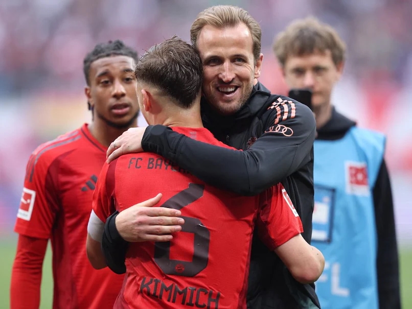 Bayern Munich, Harry Kane, Leipzig, Bundesliga vòng 32, Kompany, Xavi Simons, Leroy Sane, Olise, Dier, Poulsen