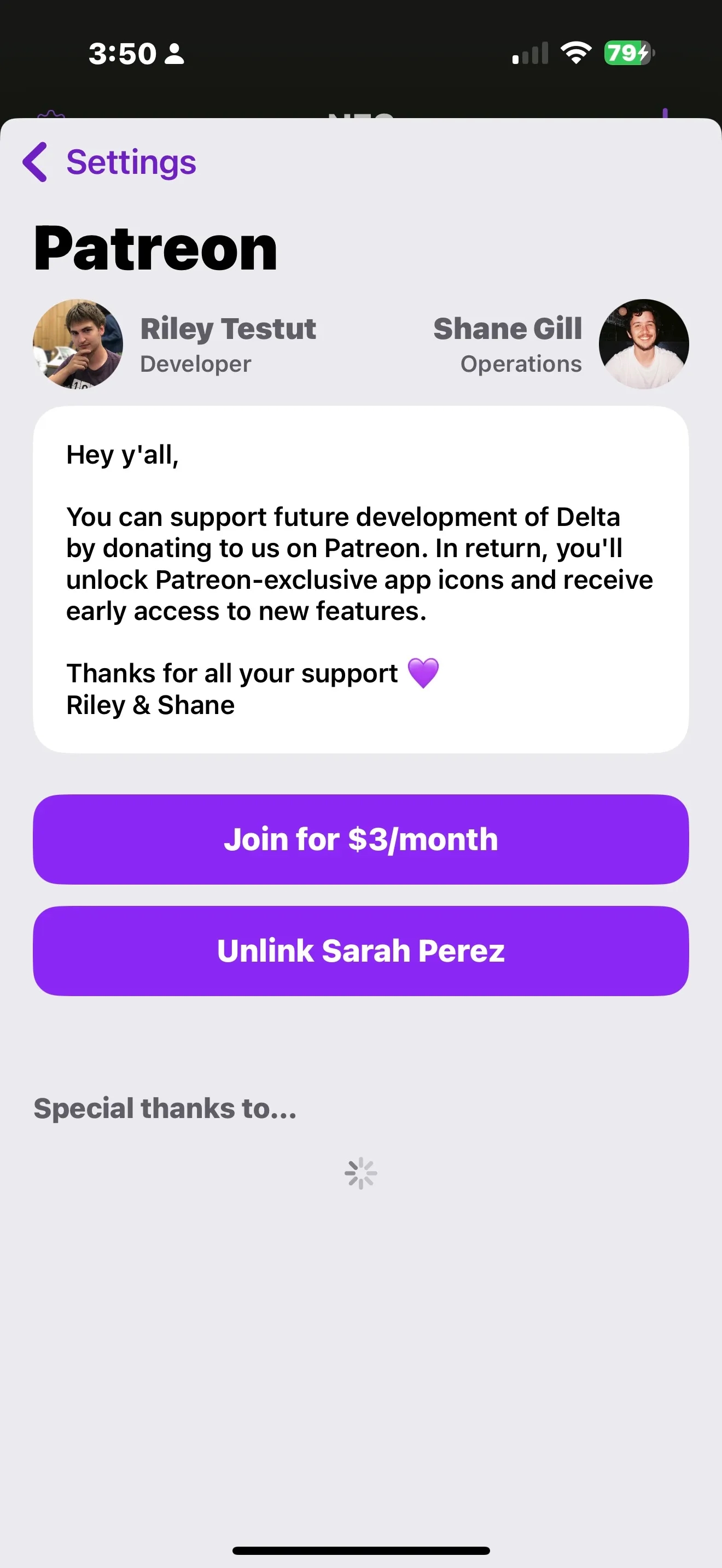 Delta, Patreon, App Store, Apple, thanh toán ngoài, ứng dụng giả lập