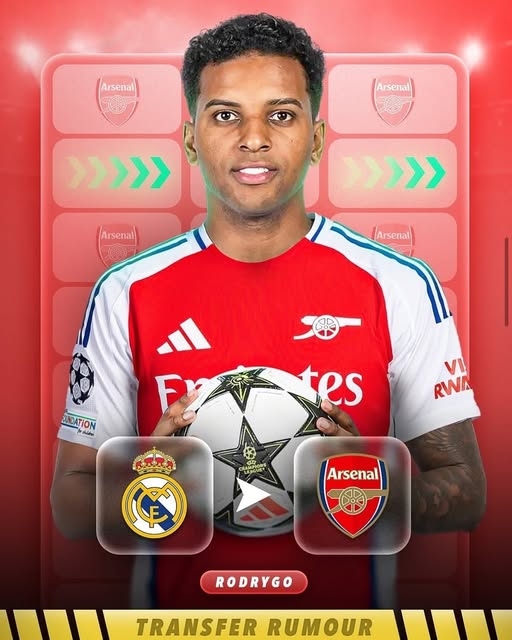 Arsenal chiêu mộ Rodrygo, chuyển nhượng Arsenal hè 2025, Rodrygo rời Real Madrid