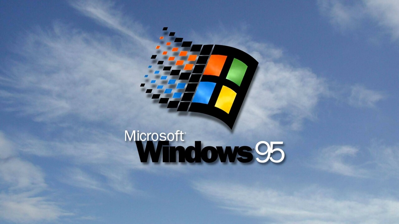Hình nền cài đặt Windows 95 được phục dựng ở độ phân giải 4K