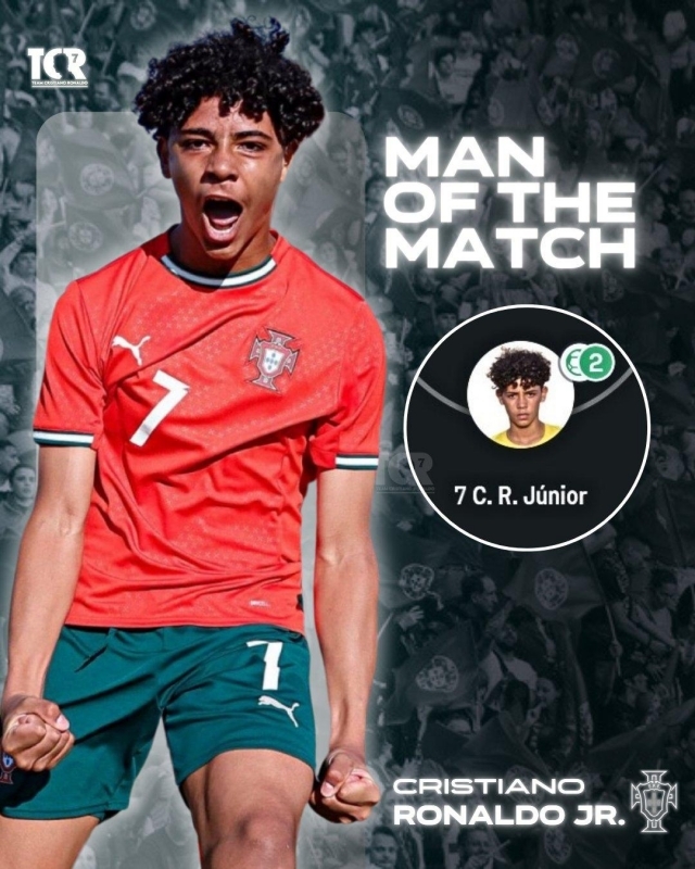 Ronaldo Jr, con trai Ronaldo ghi bàn, Ronaldo Jr ghi cú đúp, U15 Bồ Đào Nha vô địch, Ronaldo Jr U15 Bồ Đào Nha, giải Vlatko Markovic 2025