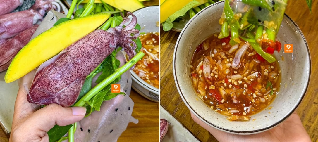 Mực cuốn rau muống gây sốt nhờ trào lưu mukbang, giá tăng vọt khắp nơi