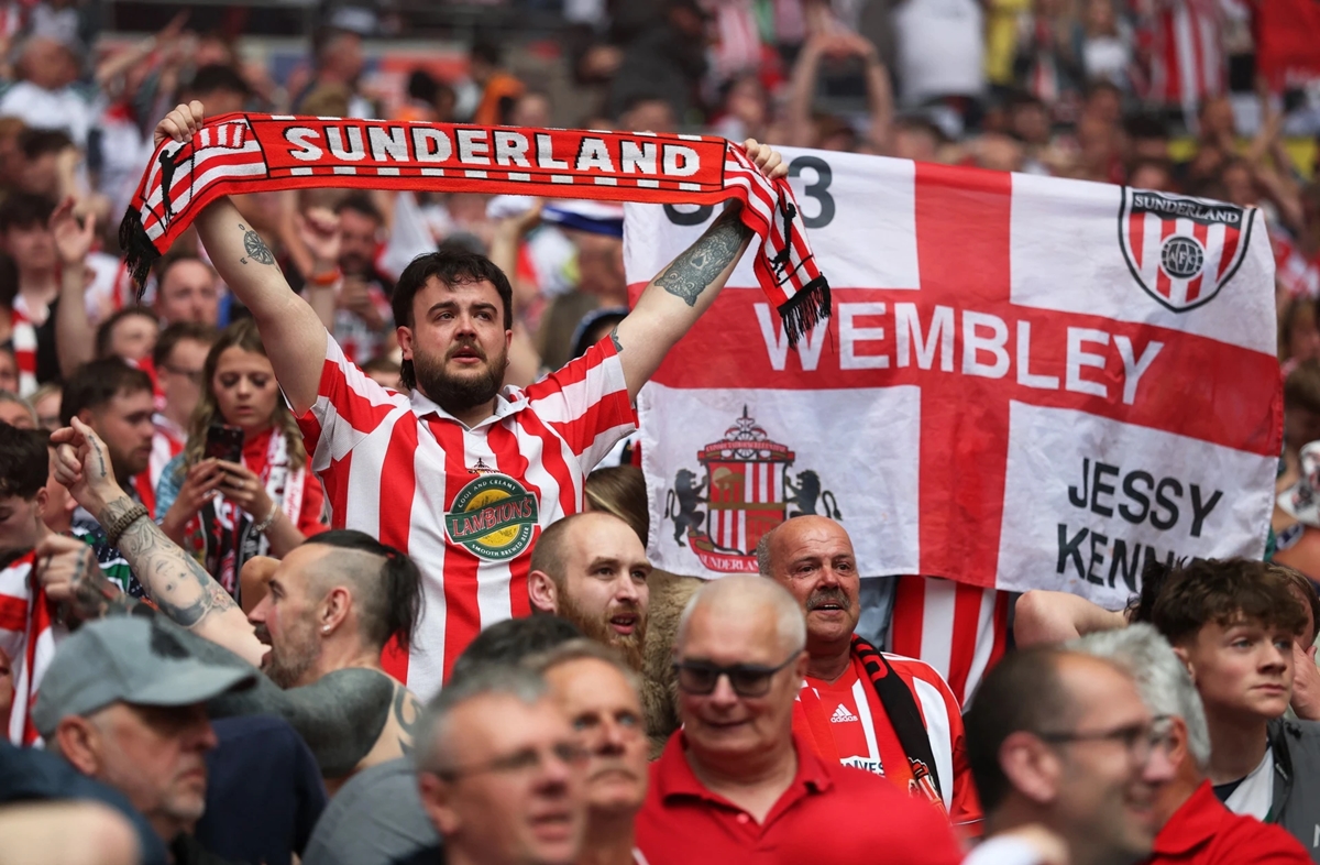 Sunderland thăng hạng, chung kết play-off Premier League, Sheffield United, phút bù giờ, kết quả Championship