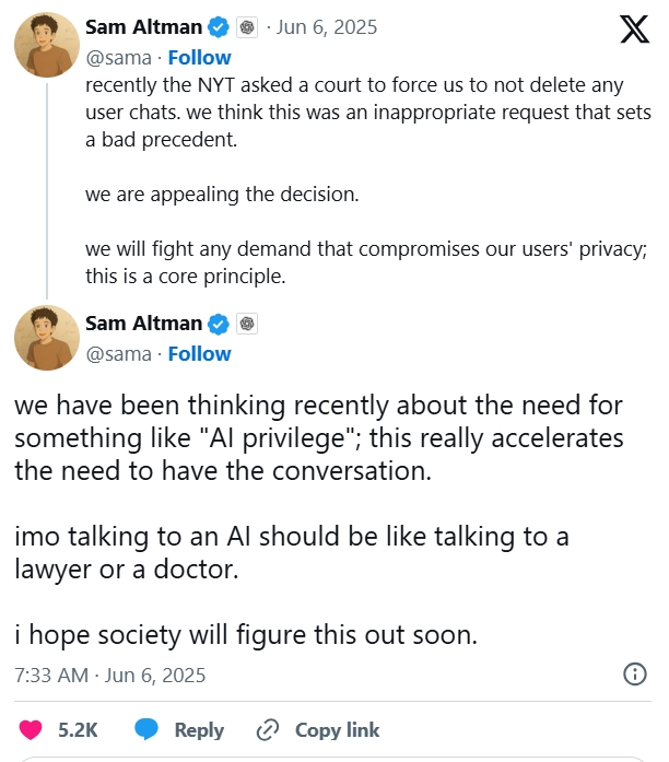 OpenAI, ChatGPT, New York Times, bản quyền, quyền riêng tư, dữ liệu người dùng